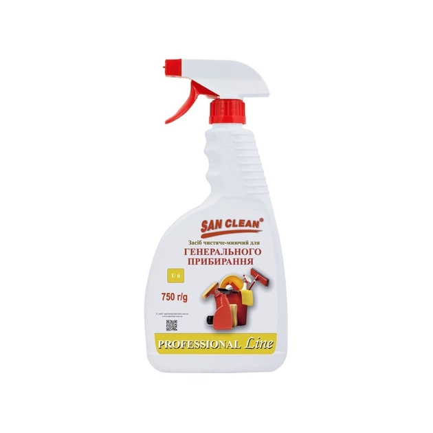 Засіб миючий San Clean Prof Line для генерального прибирання 750 мл (4820003544358)