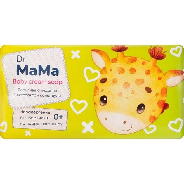Мыло детское Dr.Mama с календулой 90г (4820263230909) - Фото 1 Мыло детское Dr.Mama с календулой 90г (4820263230909) - изображение 1