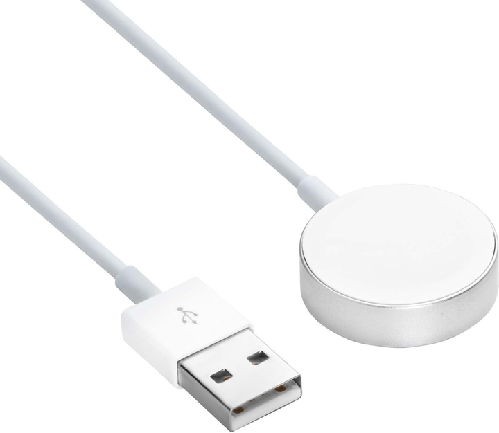 Kabel AKYGA do ładowania Apple Watch Ultra 2 / Watch Series 9 1 m White (AK-SW-44) - obraz 2