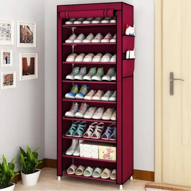Тканевый органайзер шкаф для хранения обуви Shoe Cabinet 6110 160х60х30 см, Обувной складной стелаж - изображение 3