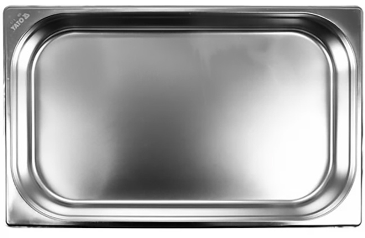 Pojemnik gastronomiczny Yato GN 1/1 stal nierdzewna 53x32.5x6.5 cm (5906083860928) - obraz 2