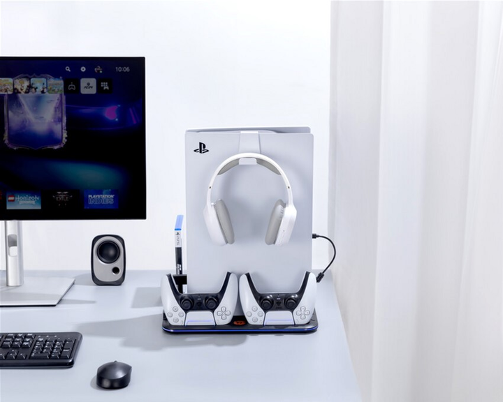 Stojak do PS5 Canyon CS-51 RGB Slim/DE z chłodzeniem i ładowaniem padów Black (CND-CSPS5B-1) - obraz 7