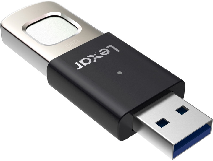 Pendrive Lexar JumpDrive Fingerprint F35 Pro 128GB USB 3.2 Gen1 Black/Grey (LJDF35P128G-RNBNG) - obraz 3