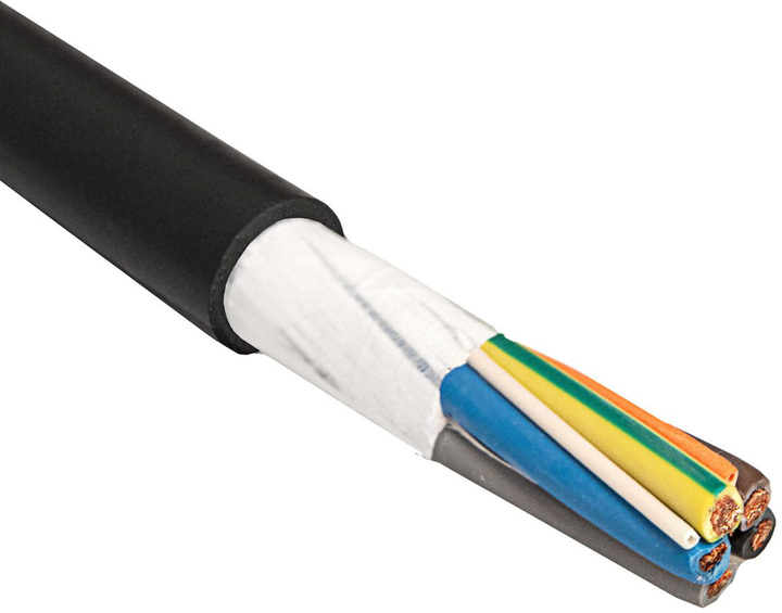 Кабель для зарядки електромобіля Akyga 3-фазний 450/750V 1 м (AK-SC-E12) - зображення 4