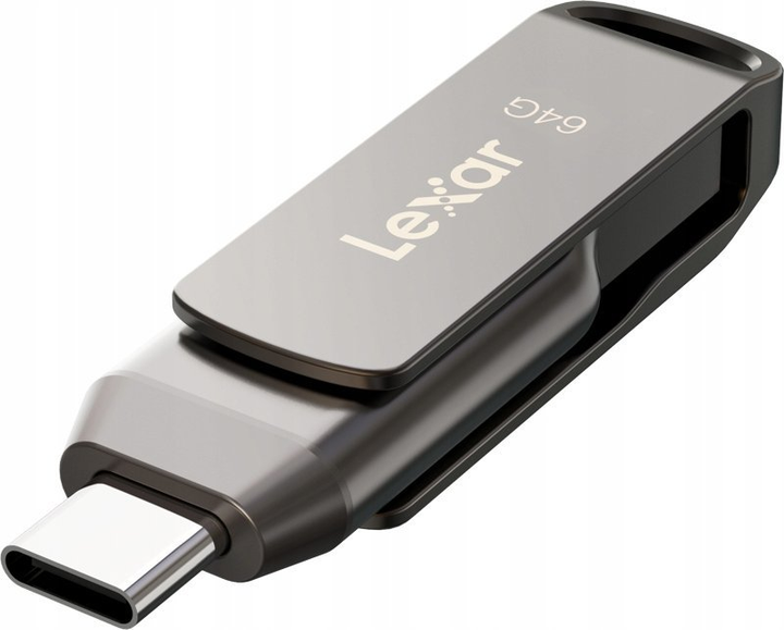 Флеш пам'ять Lexar JumpDrive Dual Drive D400 64GB USB 3.2 Type-C (LJDD400064G-BNQNG) - зображення 4