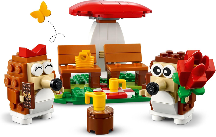 Конструктор Лего иконс Романтический пикник ежиков LEGO Icons 40711 - Фото 4 Конструктор Лего иконс Романтический пикник ежиков LEGO Icons 40711 - изображение 4