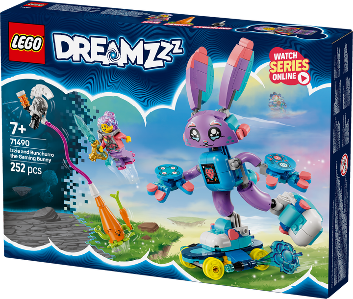 Конструктор Лего Дрімз Ізі та ігровий кролик Банчуро LEGO DREAMZzz Izzie and Bunchu Bunny 71490 - Фото 1 Конструктор Лего Дрімз Ізі та ігровий кролик Банчуро LEGO DREAMZzz Izzie and Bunchu Bunny 71490 - зображення 1