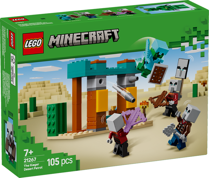 Конструктор лего Майнкрафт Пустынный патруль разбойника Lego Minecraft 21267 - изображение 7