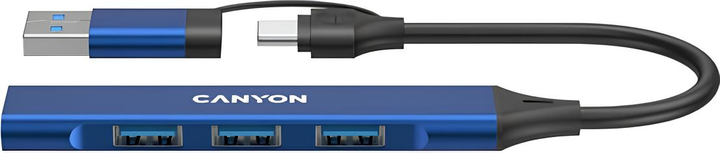 USB-hub Canyon DS-02 4in1 USB-A/C Blue (CNS-TDS02BL) - obraz 2