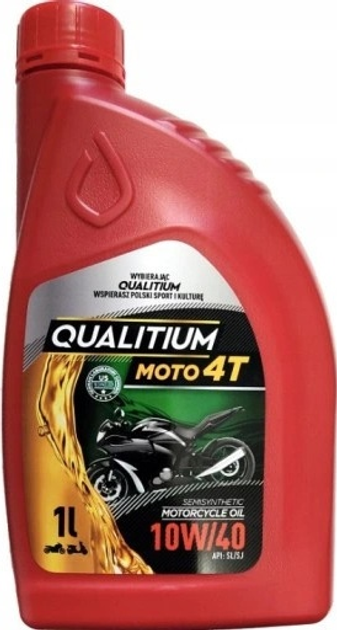 Olej silnikowy Qualitium Moto 4T 10W40 1 l (5906749635570) - obraz 2