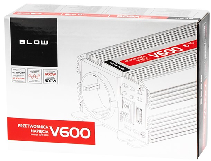 Przetwornica napięcia Blow 12V/230V V600/300W (5900804003960) - obraz 3