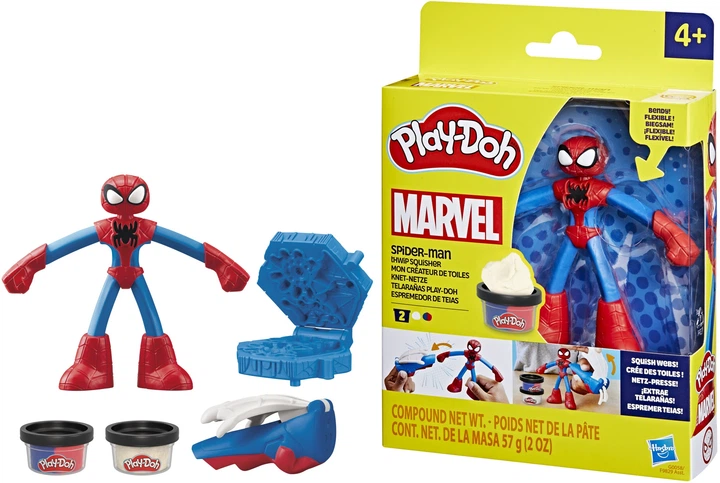 Набір для творчості з масою для ліплення Hasbro Герої Marvel Spiderman Thwip Squisher (5010996257567) - зображення 2