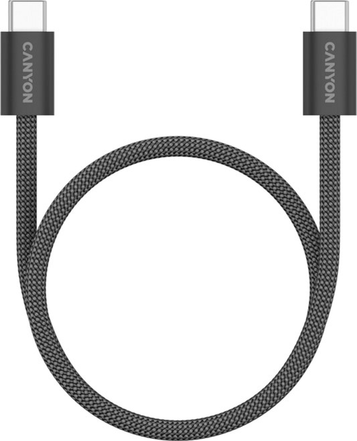 Кабель Canyon OnWire 60MG C-C 60W Magnet Braided 1 м Black (CND-CCMG60AB15B) - зображення 1