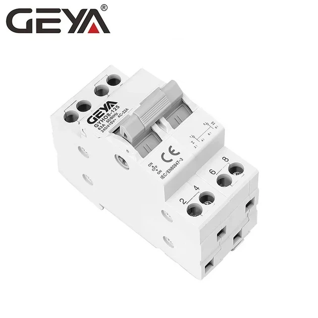 Модульный ручной трехпозиционный переключатель ввода резерва GEYA