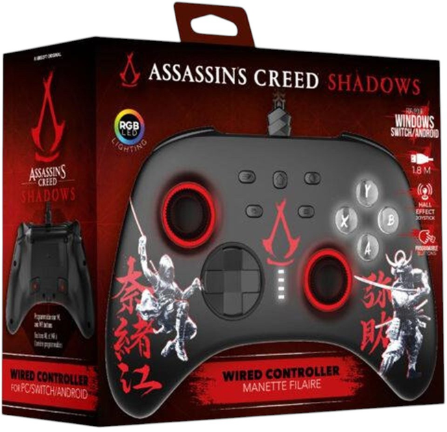 Kontroler Freaks and Geeks Wired PC Controller - Assassin's Creed Shadows (3701625905752) - obraz 5
