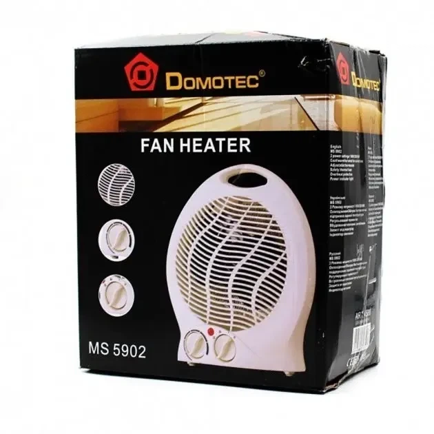 Электрообогреватель Domotec Heater MS 5902 тепловентилятор 3 режима 2000 Вт (2,0 кВт); - изображение 3