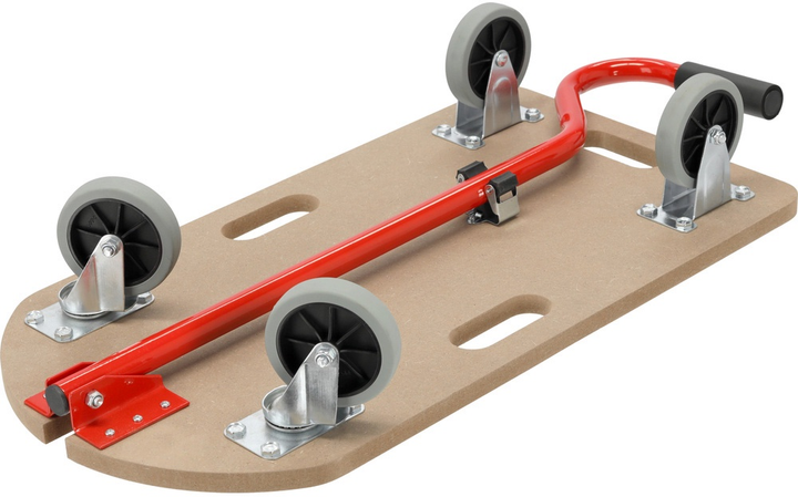 Wózek-platforma YATO ze składanym uchwytem 78 cm na 4 kołach Ø= 100 mm, max. obciążenie 250 kg, 700x375x18 mm (YT-37423) - obraz 3