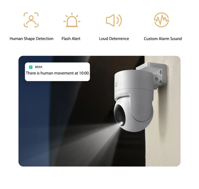 IP Камера Xiaomi Outdoor 4C 5 MP WIFI6 Автостеження AI - изображение 10