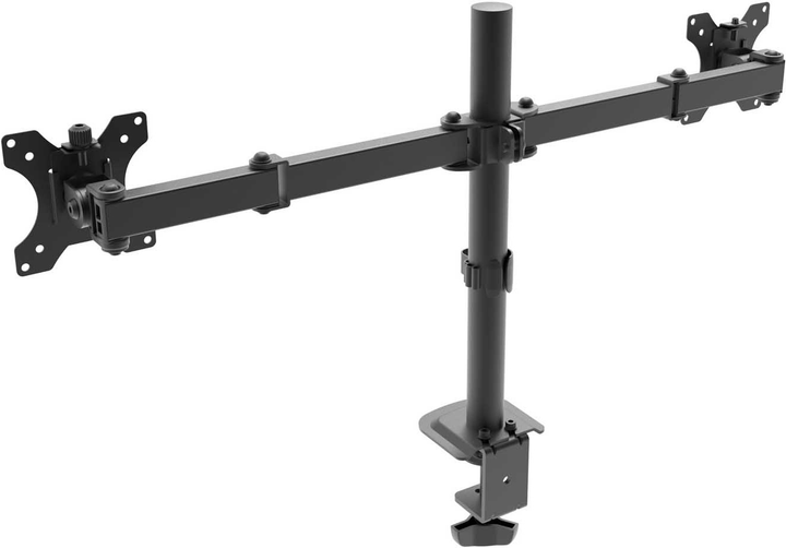 Uchwyt biurkowy na dwa monitory Akyga 15-32" Black (AK-MB-02) - obraz 2