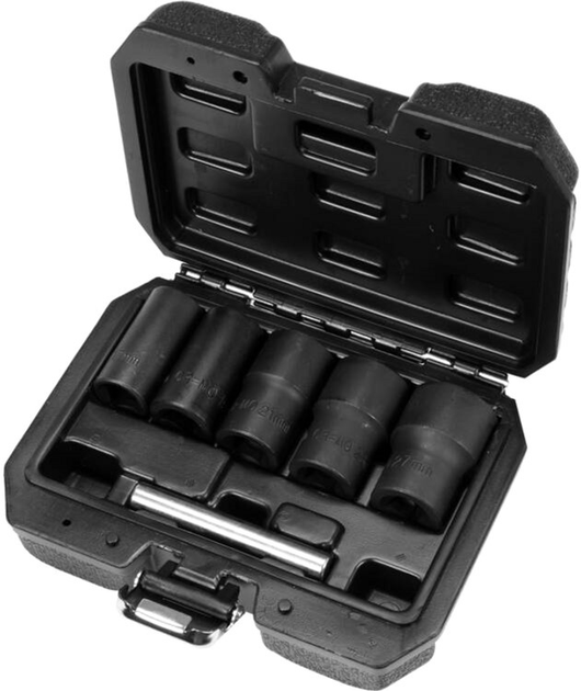 Zestaw ekstraktorów Yato YT-06032 kwadrat 1/2" M17-27 mm Cr-Mo do usuwania złamanych śrub 6 szt (5906083057694) - obraz 2