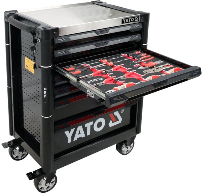 Тумба інструментальна Yato YT-55308 на колесах 7 шуфляд 977x725x480 мм 157 шт (5906083080982) - зображення 2