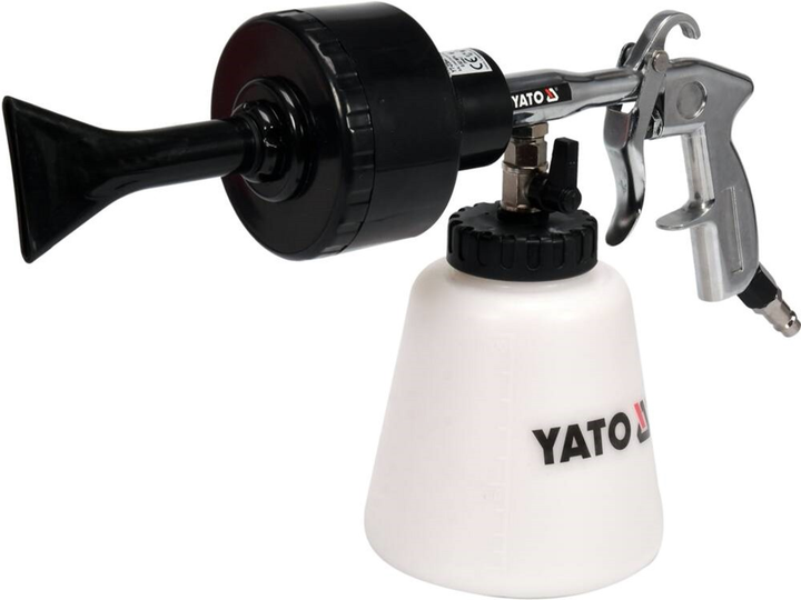 Pistolet pneumatyczny do tworzenia piany Yato YT-23641 zbiornik 1 l dysza turbo 113 l/min 0.62 MPa (5906083051418) - obraz 1