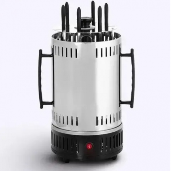 Электрошашлычница Domotec ARKADA BBQ , на 6 шампуров 1000 W , нержавейка - гриль , в подарочной упаковке . - изображение 7