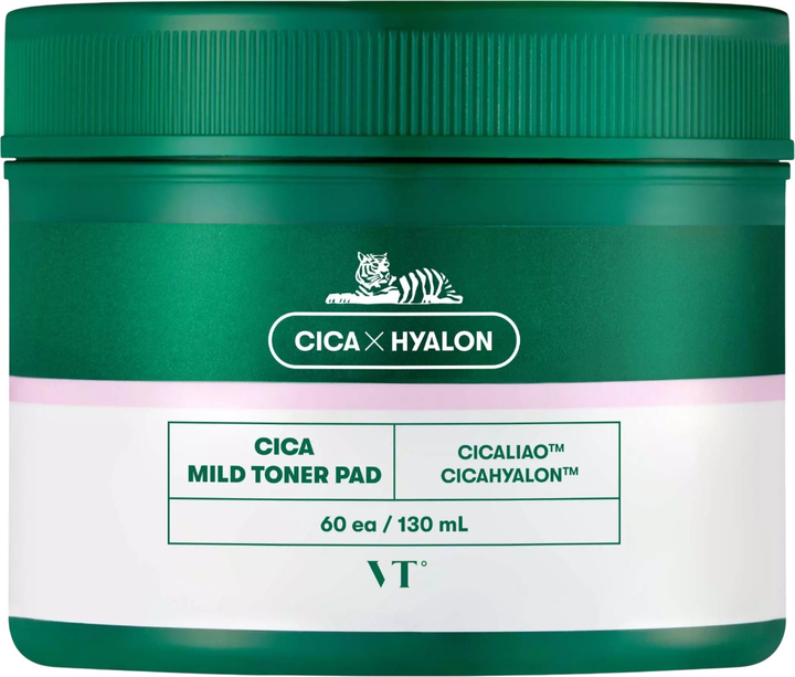 Płatki do twarzy Vt Cosmetics Cica złuszczające 60 szt (8809695670640) - obraz 1