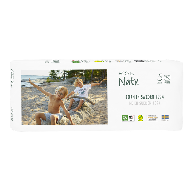 Органічні підгузки трусики Eco by Naty Розмір 5 (від 12 до 18 кг) 34 шт (ФР-00000025) - Фото 14 Органічні підгузки трусики Eco by Naty Розмір 5 (від 12 до 18 кг) 34 шт (ФР-00000025) - зображення 14