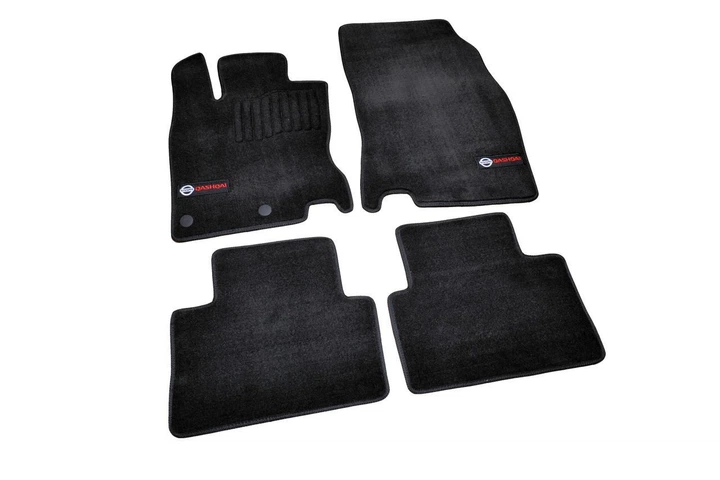 Коврики в салон (ворсовые) Nissan Qashqai 2014-, Premium, черные, AVTM BLCLX1425 - изображение 2