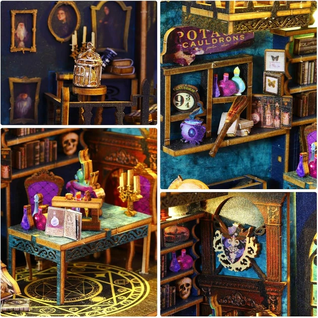 Book Nook DIY Magic Market - Румбокс "Волшебный магазин" с датчиком движения - Фото 5 Book Nook DIY Magic Market - Румбокс "Волшебный магазин" с датчиком движения - изображение 5