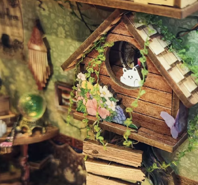 Book Nook DIY Green Fairyland - Румбокс "Волшебный лес" с сенсорной подсветкой - Фото 7 Book Nook DIY Green Fairyland - Румбокс "Волшебный лес" с сенсорной подсветкой - изображение 7