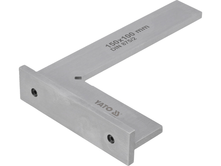 Kątownik ślusarski YATO ze stopką 150 x 100 mm kl. II (YT-70762) - obraz 3