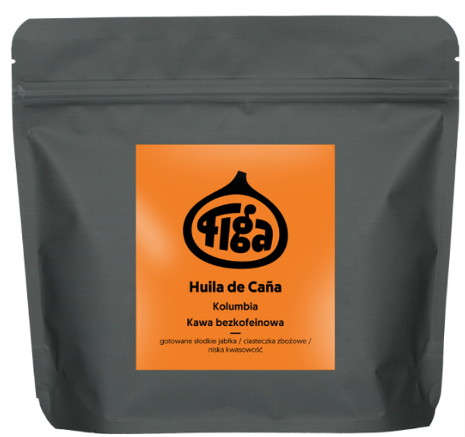 Kawa ziarnista Figa Coffee Kolumbia Huila de Caña Omniroast bezkofeinowa 250 g (5907127038365) - obraz 1
