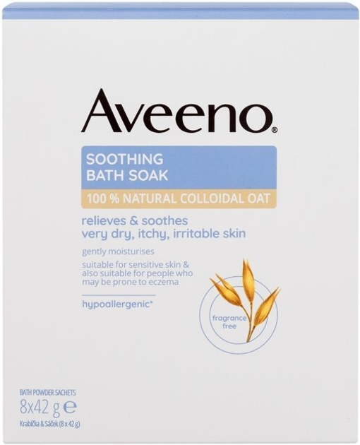 Zestaw soli do kąpieli Aveeno Soothing Bath Soak 8x42 g (3574661619958) - obraz 1