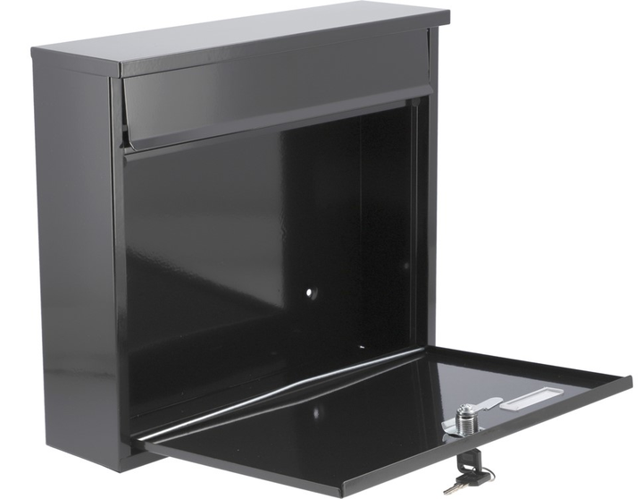 Skrzynka na listy Vorel 78575 310 x 360 x 100 mm Czarna (5906083785757) - obraz 3