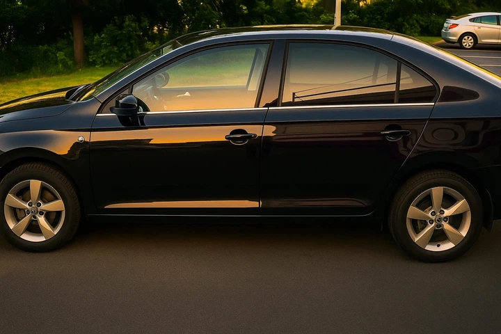 Окантовка стекол (4 шт, нерж.) для Skoda Rapid 2012-2019 гг - изображение 2