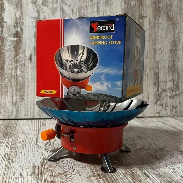 Газовая туристическая горелка (мини печка) Edbird МА-200 с пьезоподжигом - Фото 3 Газовая туристическая горелка (мини печка) Edbird МА-200 с пьезоподжигом - изображение 3