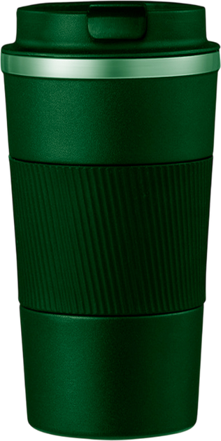 Термокружка Merlion из нержавеющей стали с силиконовым чехлом и откидной крышкой 510 мл Зеленая (YT42648) - Фото 1 Термокружка Merlion из нержавеющей стали с силиконовым чехлом и откидной крышкой 510 мл Зеленая (YT42648) - изображение 1