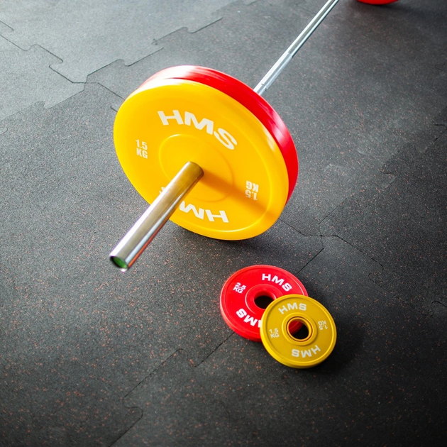 Zestaw talerzy olimpijskich HMS TPP technicznych PE 2 x 1.5 - 5 kg 6 szt. (5908261683299) - obraz 3