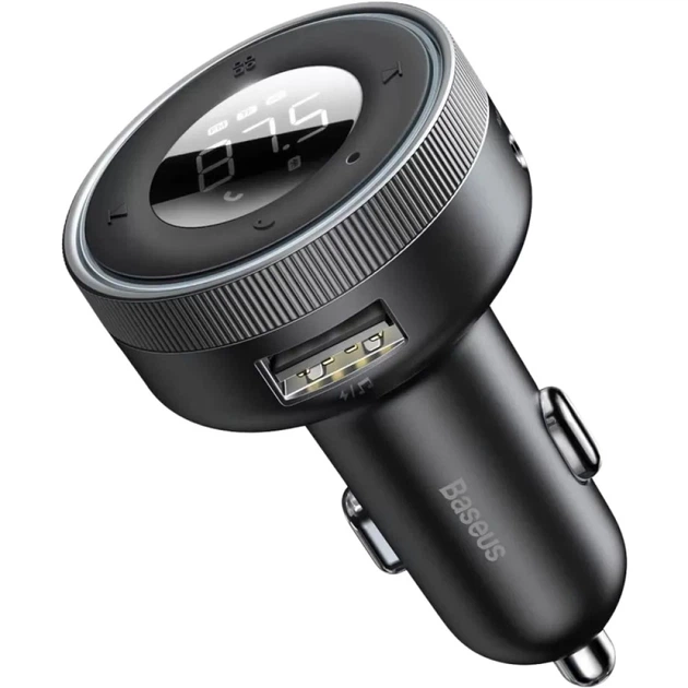 FM модулятор Baseus CCLH-01 Enjoy 2 in 1 MP3 / Charger 3.4A, Black - Фото 1 FM модулятор Baseus CCLH-01 Enjoy 2 in 1 MP3 / Charger 3.4A, Black - изображение 1