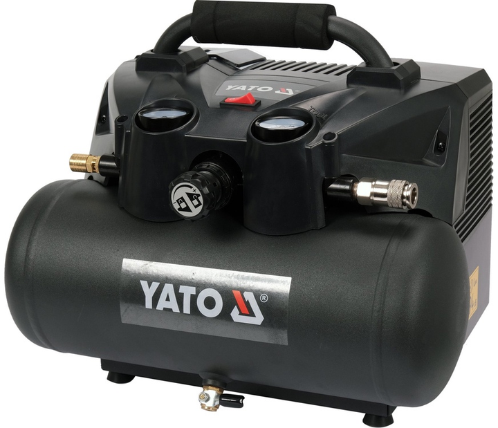 Akumulatorowy kompresor YATO 36 V (2 x 18 V), 8 Bar, 98 l/min, dwa akumulatory 3 Ah (YT-23241) - obraz 1