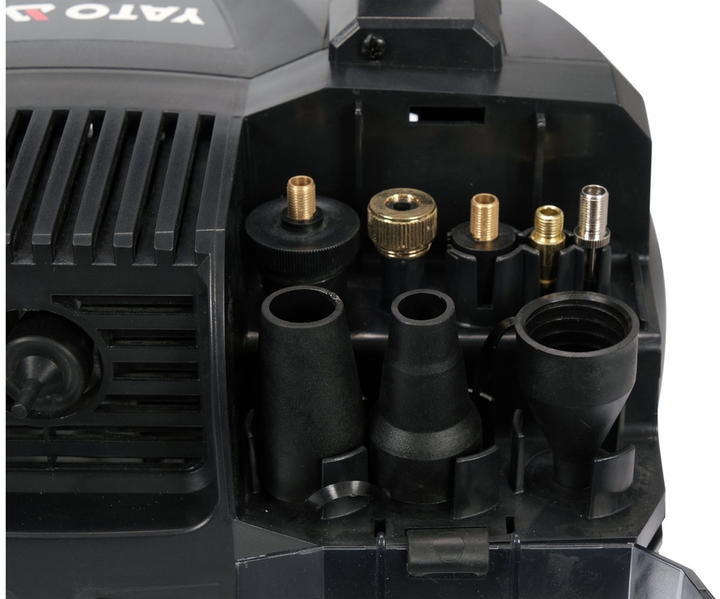 Akumulatorowy kompresor YATO 36 V (2 x 18 V), 8 Bar, 98 l/min, dwa akumulatory 3 Ah (YT-23241) - obraz 5
