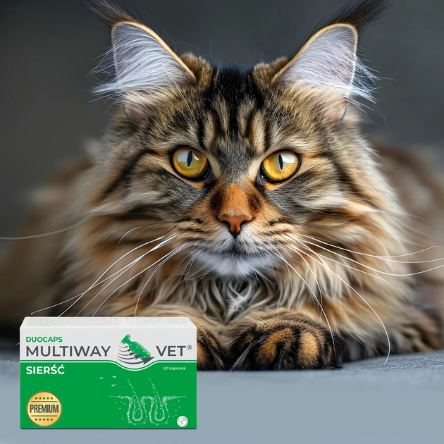 Suplement diety JM Sante Pharma Multiway Vet Duocaps do pielęgnacji sierści i skóry psów i kotów 60 kapsułek (5902596718442) - obraz 3