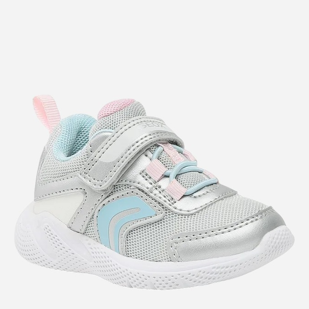 Дитячі кросівки для дівчинки Geox B Sprintye Girl B254TB01454C1294 21 Сріблясті (8056206183536) - зображення 2