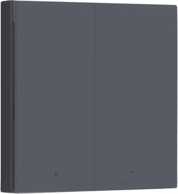 Inteligentny włącznik Aqara Smart Wall Switch H1 (no neutral, double rocker) Grey (WRS-R02-G) - obraz 2