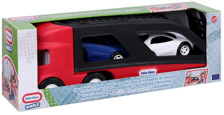 Laweta z autkami Little Tikes Czerwono-czarna (0050743484964) - obraz 1