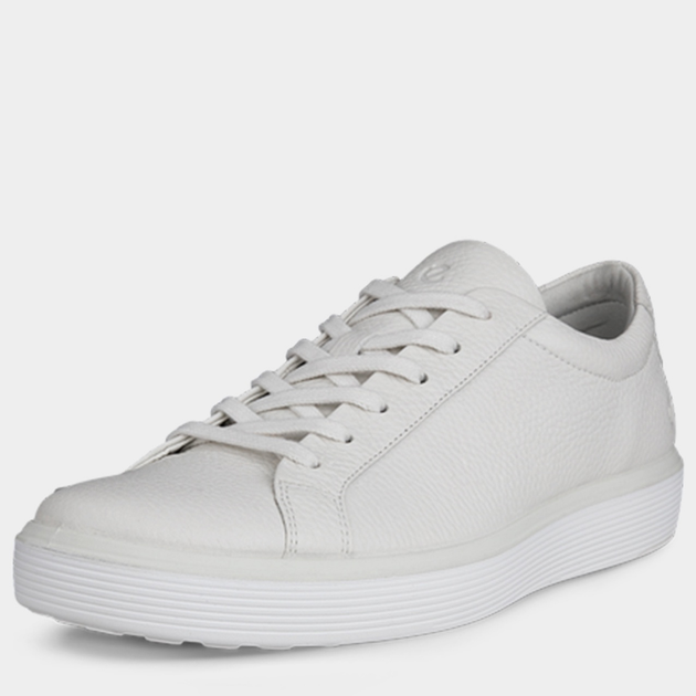 Sneakersy męskie skórzane do kostki Ecco Soft 60 M 58240401007 45 Białe (194891256087) - obraz 2