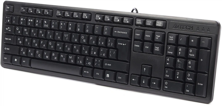 Клавиатура проводная A4Tech KK-3 USB Black (4711421960809) – фото
