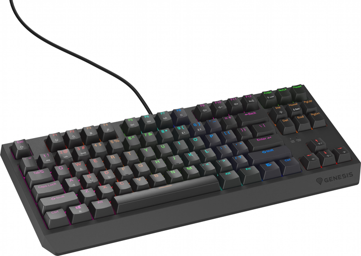 Клавіатура дротова Genesis Thor 230 TKL Lite RGB Outemu Red USB Black (NKG-2076) - зображення 7